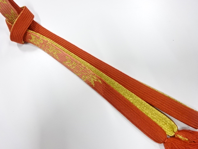 JAPANESE KIMONO / KORAI HAND-TIED OBIJIME